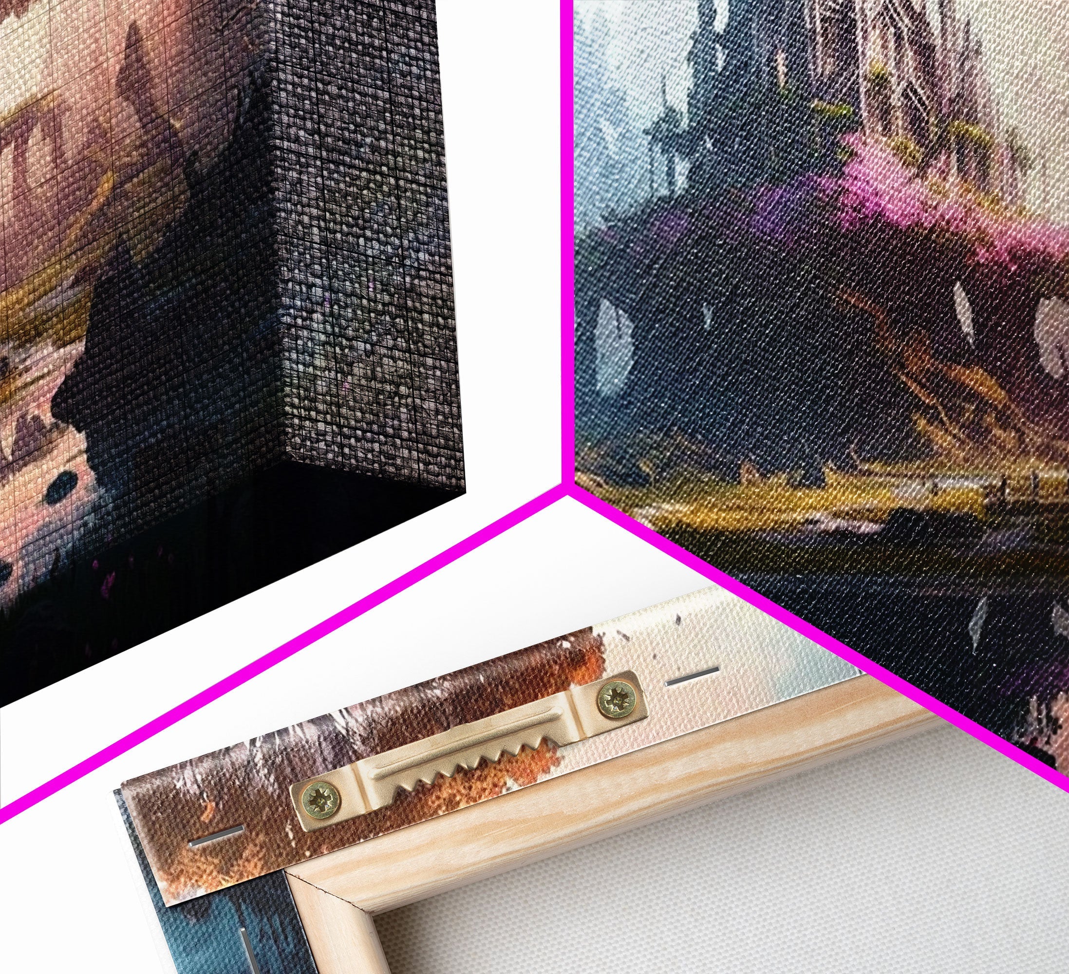 Norse Mythology Art, Alfheim Realm of the Light Elves, Framed Canvas Print, Fantasy Wall Art | | Wiccan Center
