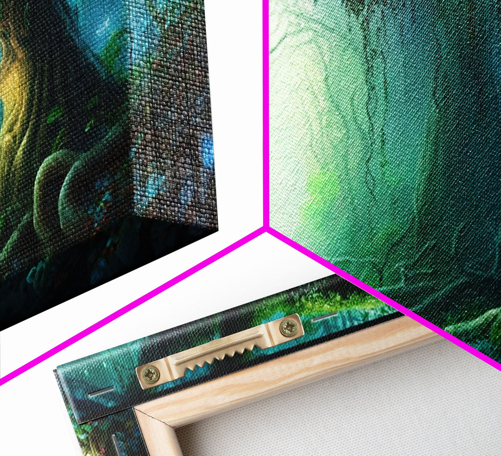 Beautiful magical fairy forest, Framed canvas print, Fantasy forest wall art Enchanted forest, Fantasy Home Decor | | Wiccan Center
