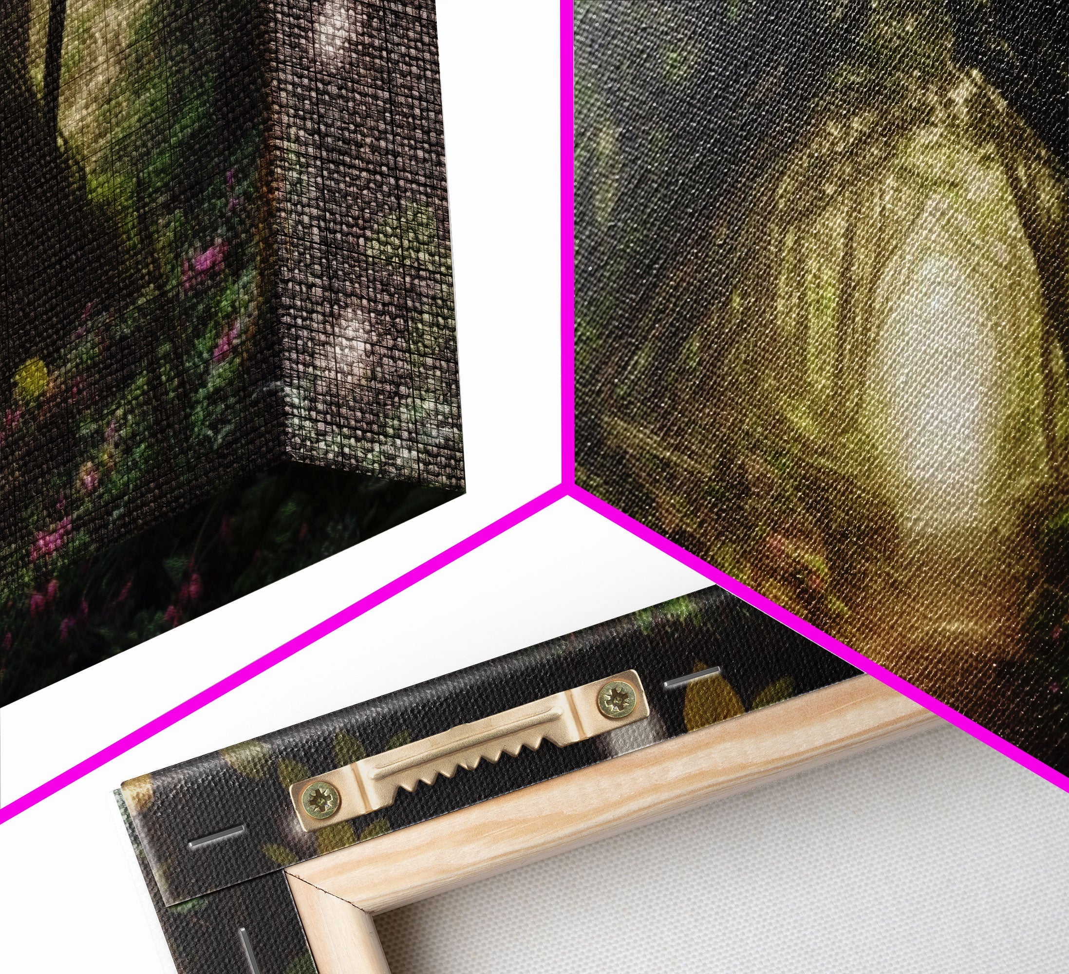 Path Through A Magical Enchanted Fairy Forest, Fantasy Art, Framed Canvas Print, Enchanted Forest Fantasy Art | | Wiccan Center
