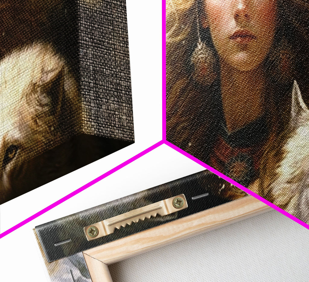 Lady Freya, Nordic / Norse Mythology Art, Framed Canvas Print, Norse Goddess of Love and Fertility | | Wiccan Center