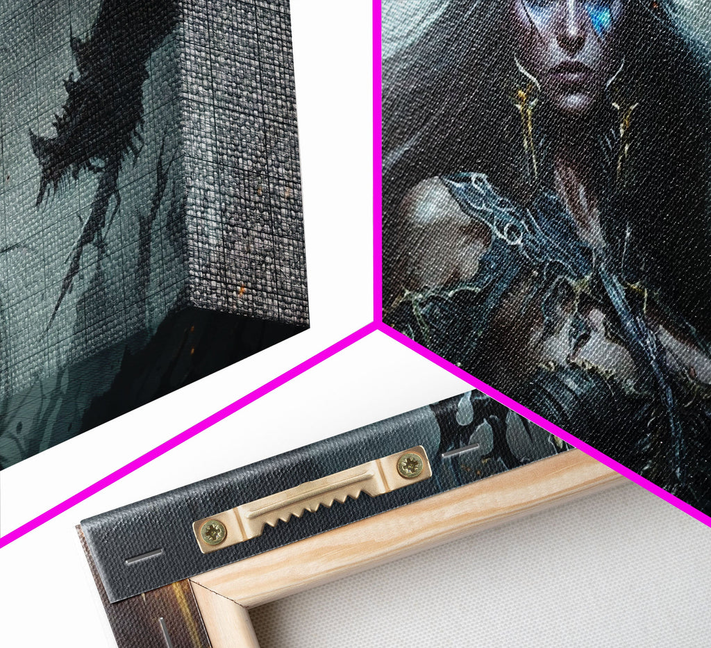 Hel, Goddess of Death, Framed Canvas Print, Norse Mythology Fantasy Art, Framed Canvas Print | | Wiccan Center
