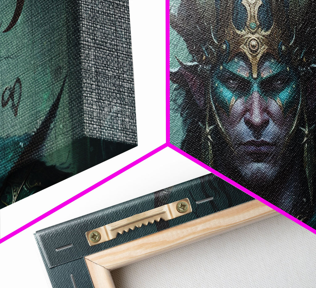 Aesthetic Loki the Trickster God, Norse Mythology, Framed Canvas Print, Extra Large Art, Fantasy Decor, Pastel Aesthetic Art | | Wiccan Center