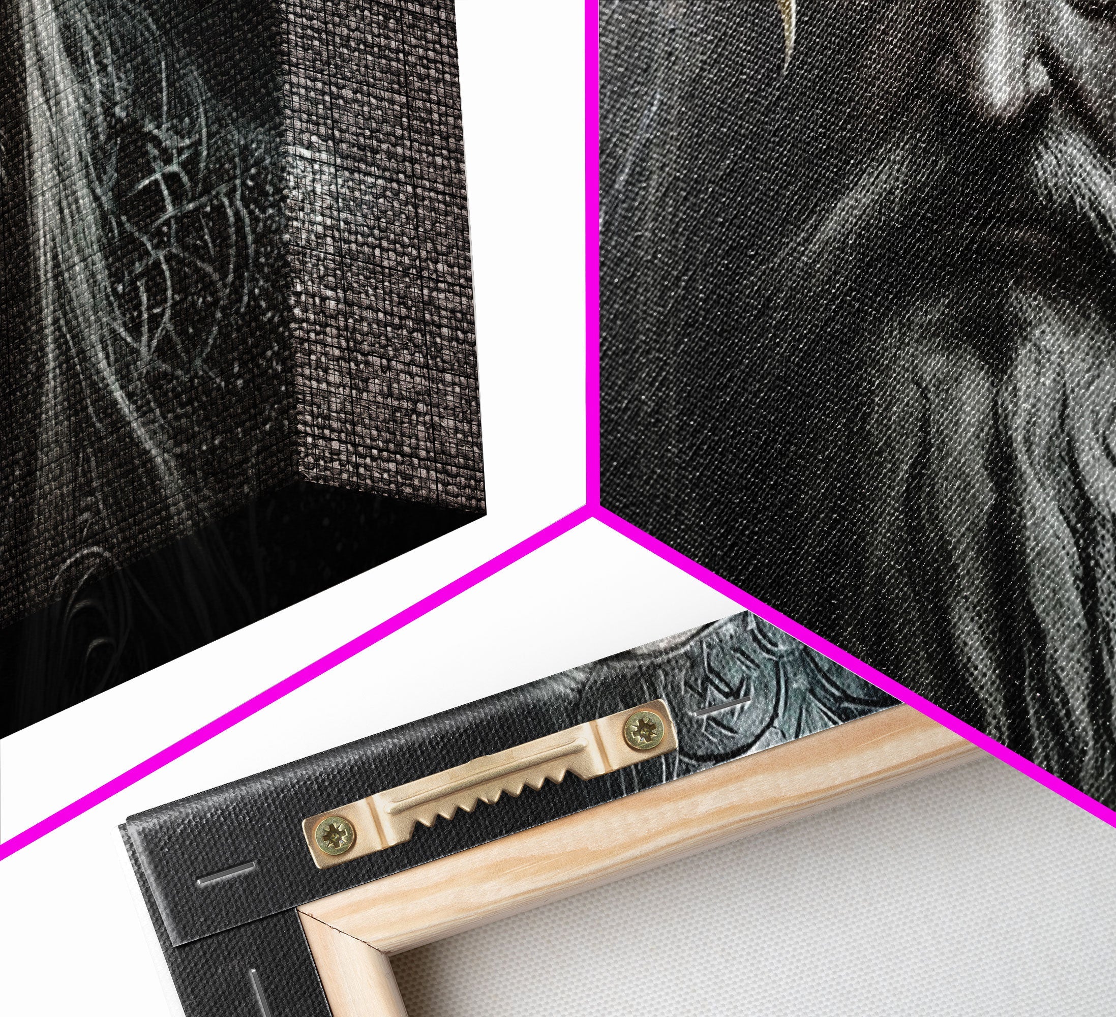 Portrait of Odin King of the Gods, Ruler of Asgard, Framed Canvas Print, Norse Mythology Pop Art, Fantasy Art | | Wiccan Center