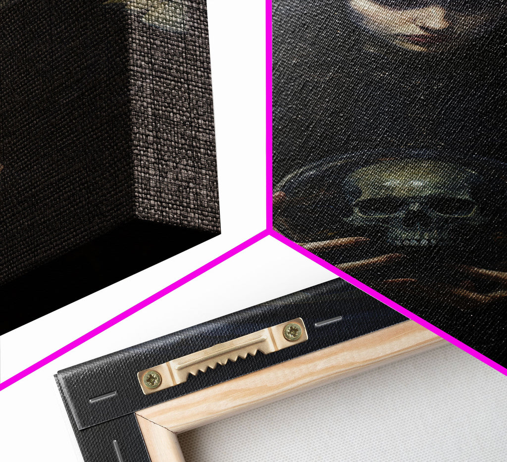 The Fortune Teller, Halloween Canvas Print, Framed Canvas, Unique Wall Art, Goth Art, Dark Academia, Witch Art, Witchcraft | | Wiccan Center