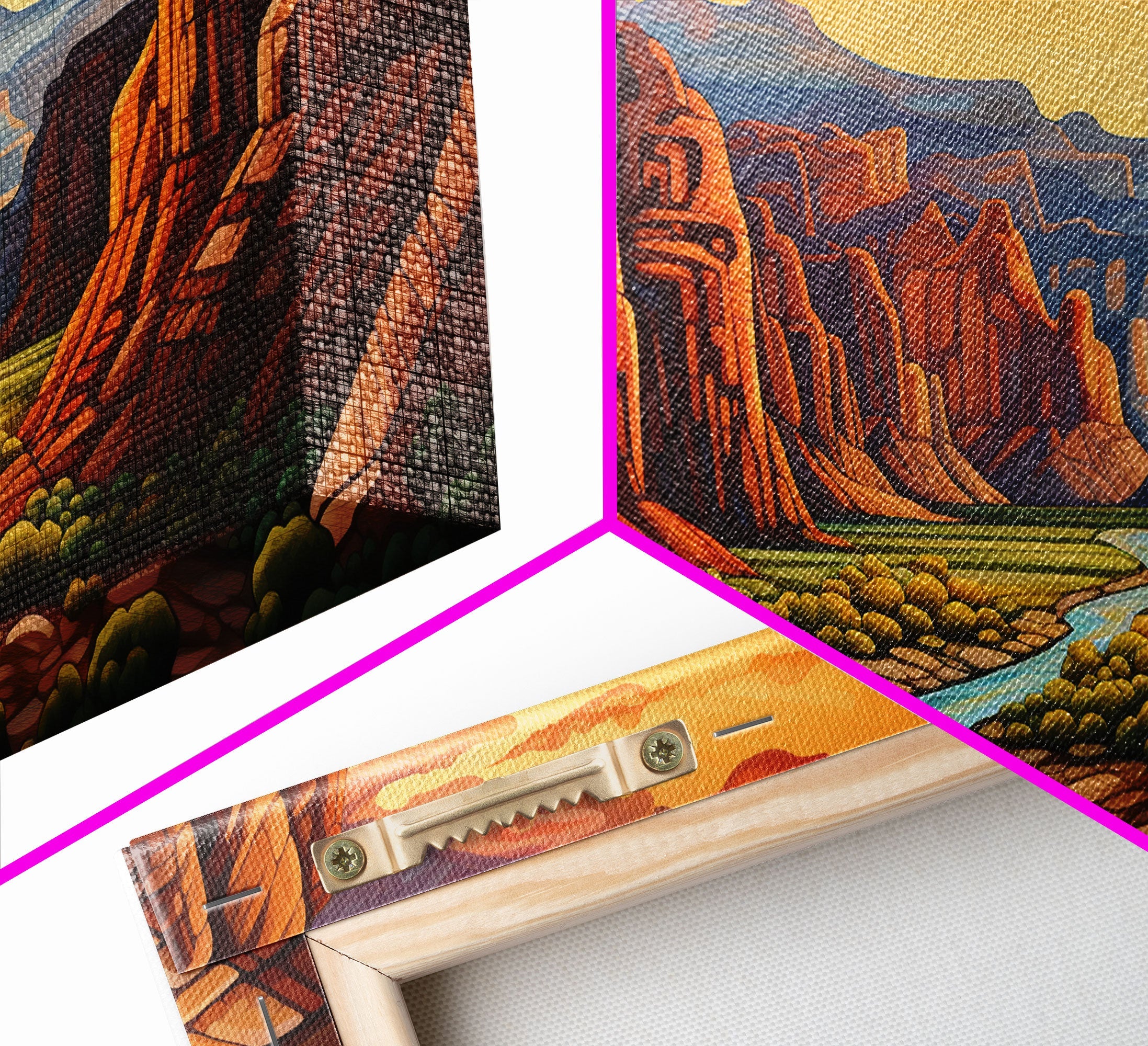 Canyon Art, River Wall Art, Landscape Wall Print, Canvas Print, Wall Art, 3 Piece Wall Art, Appreciation Gift, Ranch Decor, Western Wall Art | | Wiccan Center