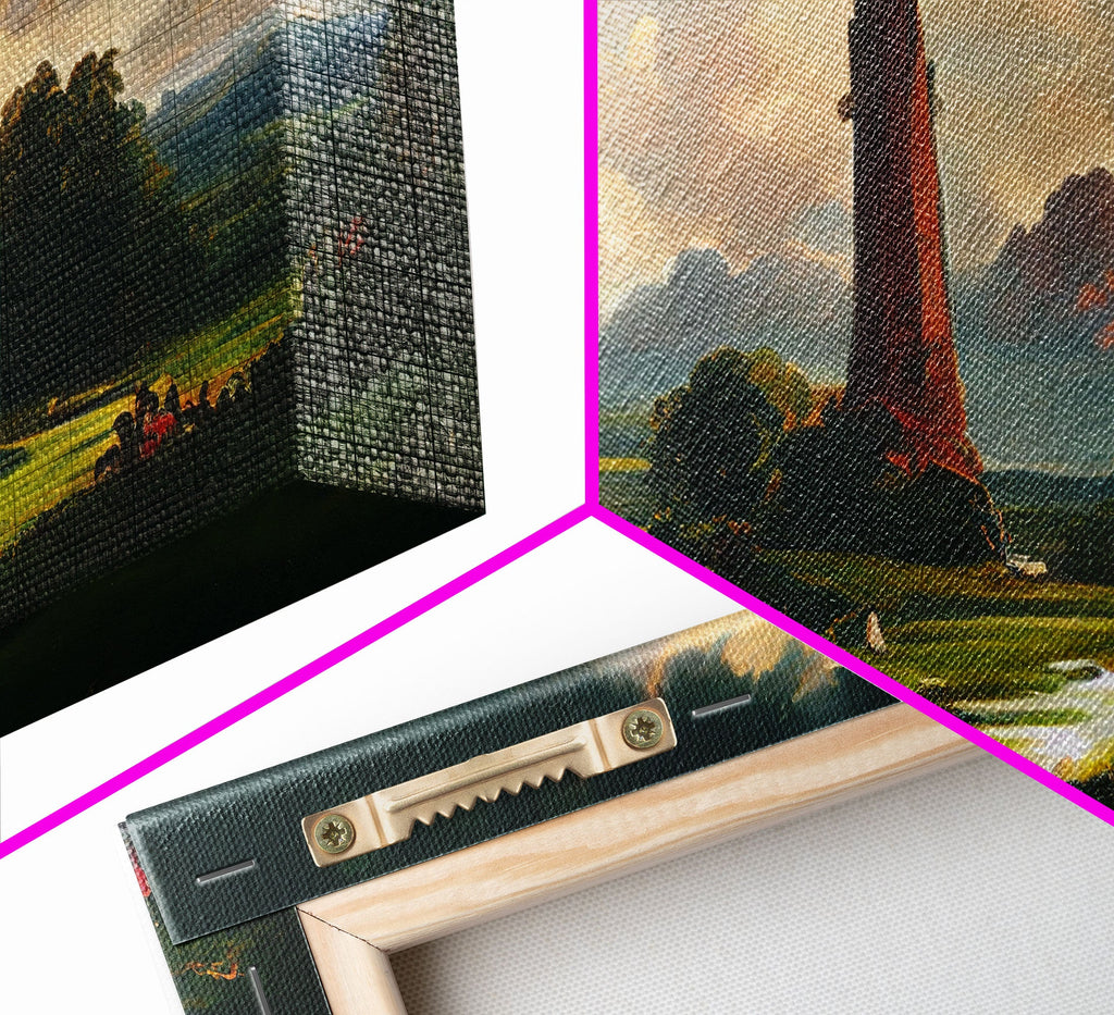 The Dark Tower, 3 Piece Panoramic Art, High Fantasy Concept Art, 3 Piece Wall Art, Ready To Hang Canvas Print | | Wiccan Center