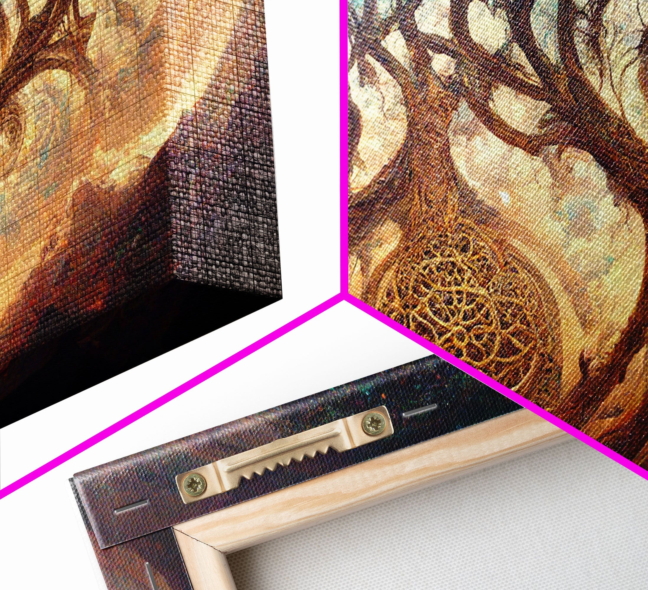 Yggdrasil Tree of Life, Nordic Viking Fantasy Art, Ready To Hang Canvas Print, Cool Living Room Wall Art Decor | | Wiccan Center