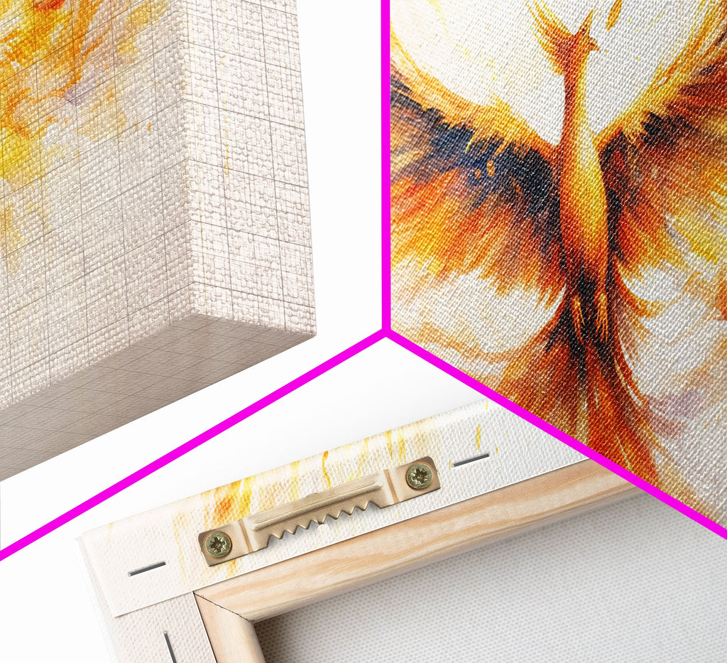 The Phoenix Panoramic Print, Mystical Rebirth, Framed Wall Art, Reincarnation Art | | Wiccan Center