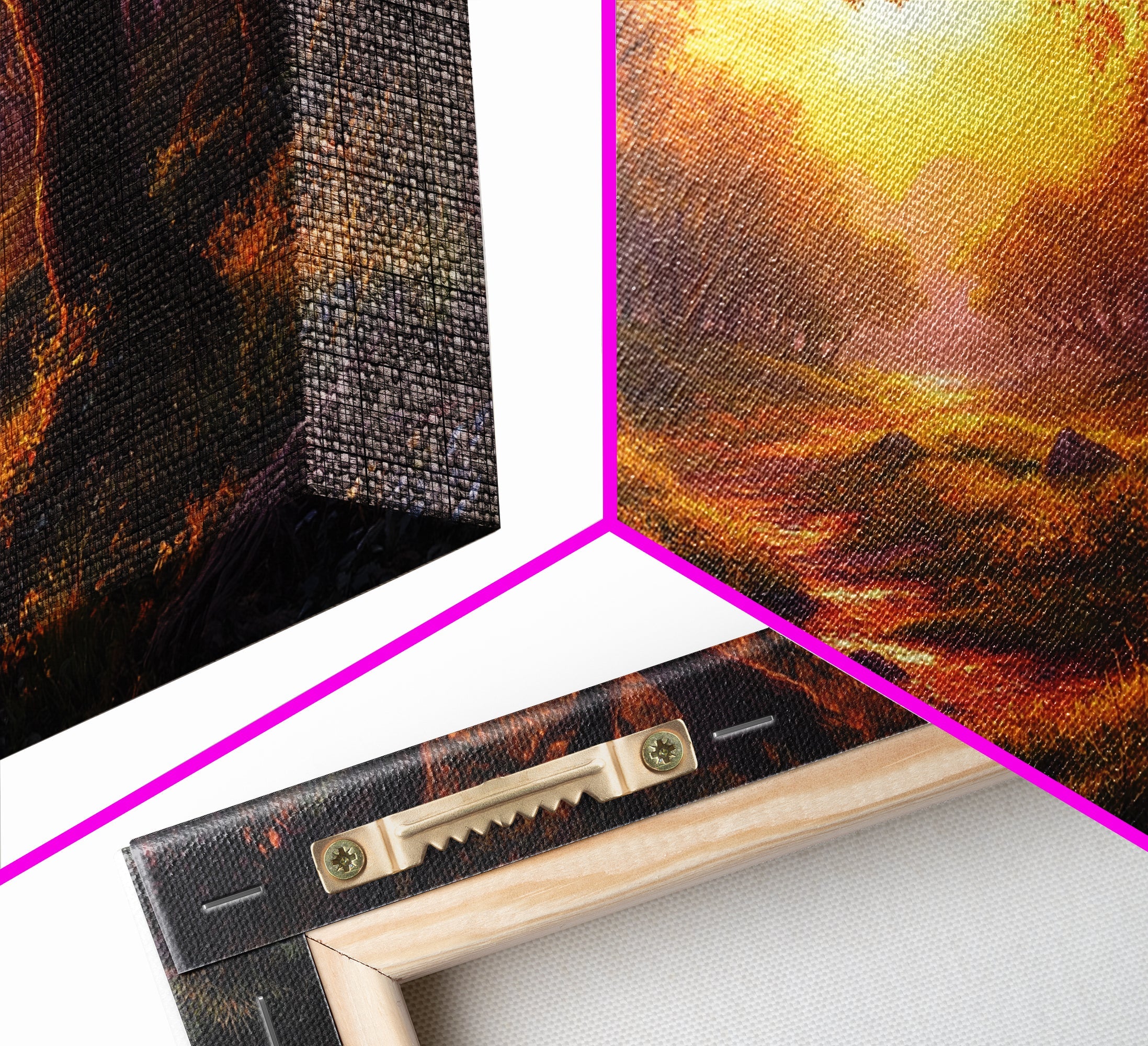 Cute Fantasy Wall Art, Framed Canvas Print, Fantasy Landscape Painting Print, Fairy Art, Fairy Landscape Wall Art Decor | | Wiccan Center
