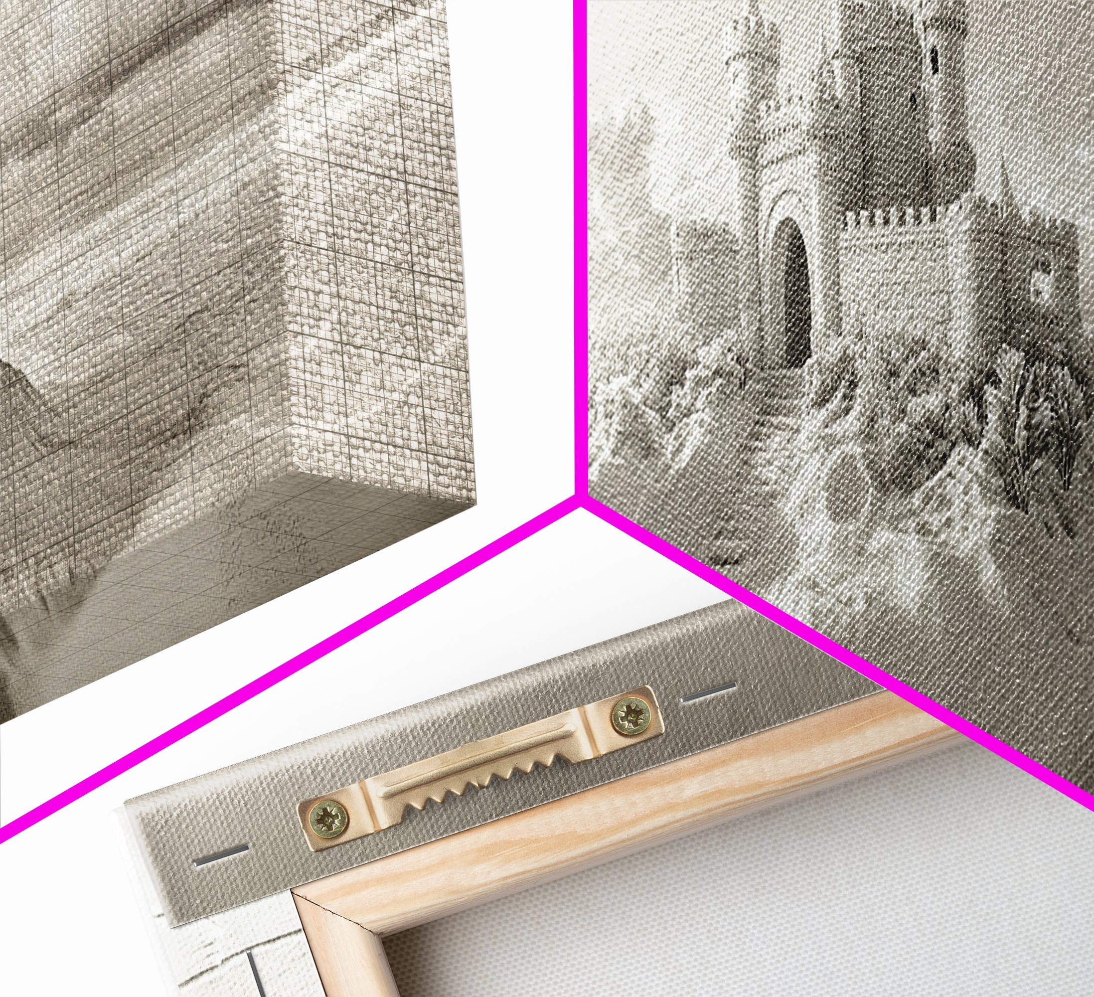 Fantasy Sand Castle, Seaside Kingdom, Dreamy Beach Scene, Magical Vibes, Framed Canvas Print, Kids Room Art, Whimsical Decor, Coastal Theme | | Wiccan Center