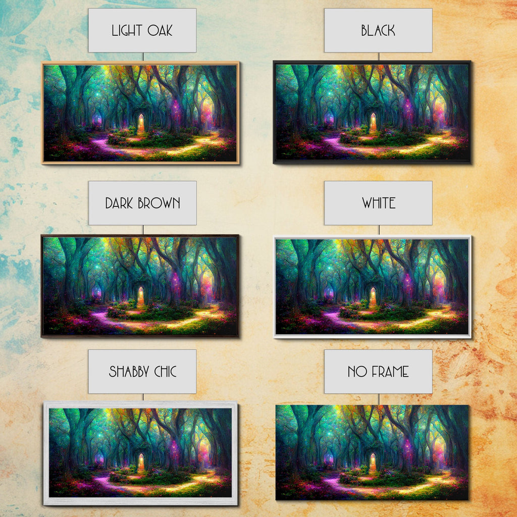 Fantasy wall art, canvas print, magical forest, fantasy landscape art, ready to hang wall art | | Wiccan Center