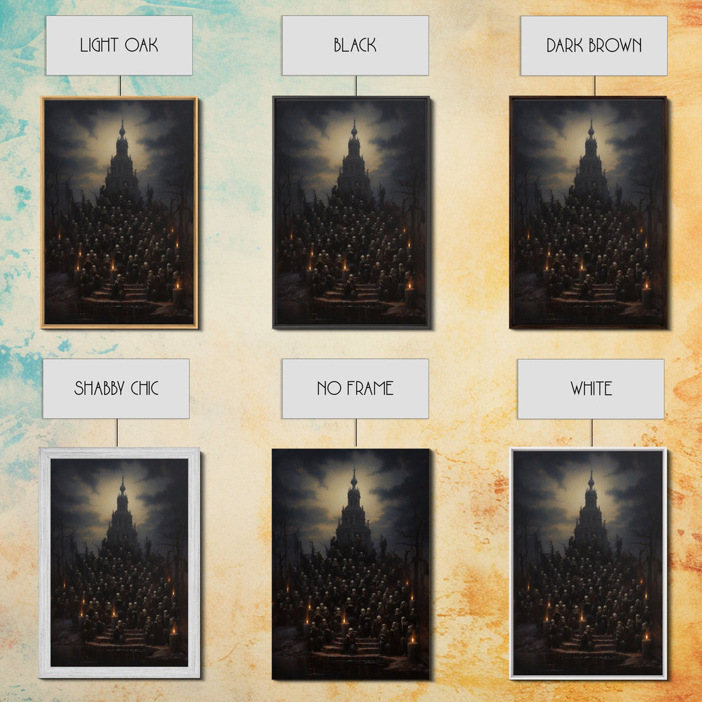 The Well Of Souls, Macabre Art, Halloween Decor, Framed Canvas Print, Dark Arts, Witchcraft Decor, Halloween Wall Art | | Wiccan Center