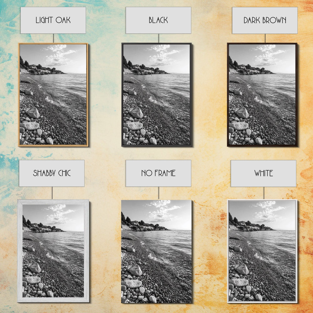 Pebble Beach, Tranquil Coastline, Coastal Stones, Sunrise Shore, Canvas Print, Bathroom Wall Art, Ocean Photography, Beach House Decor | | Wiccan Center