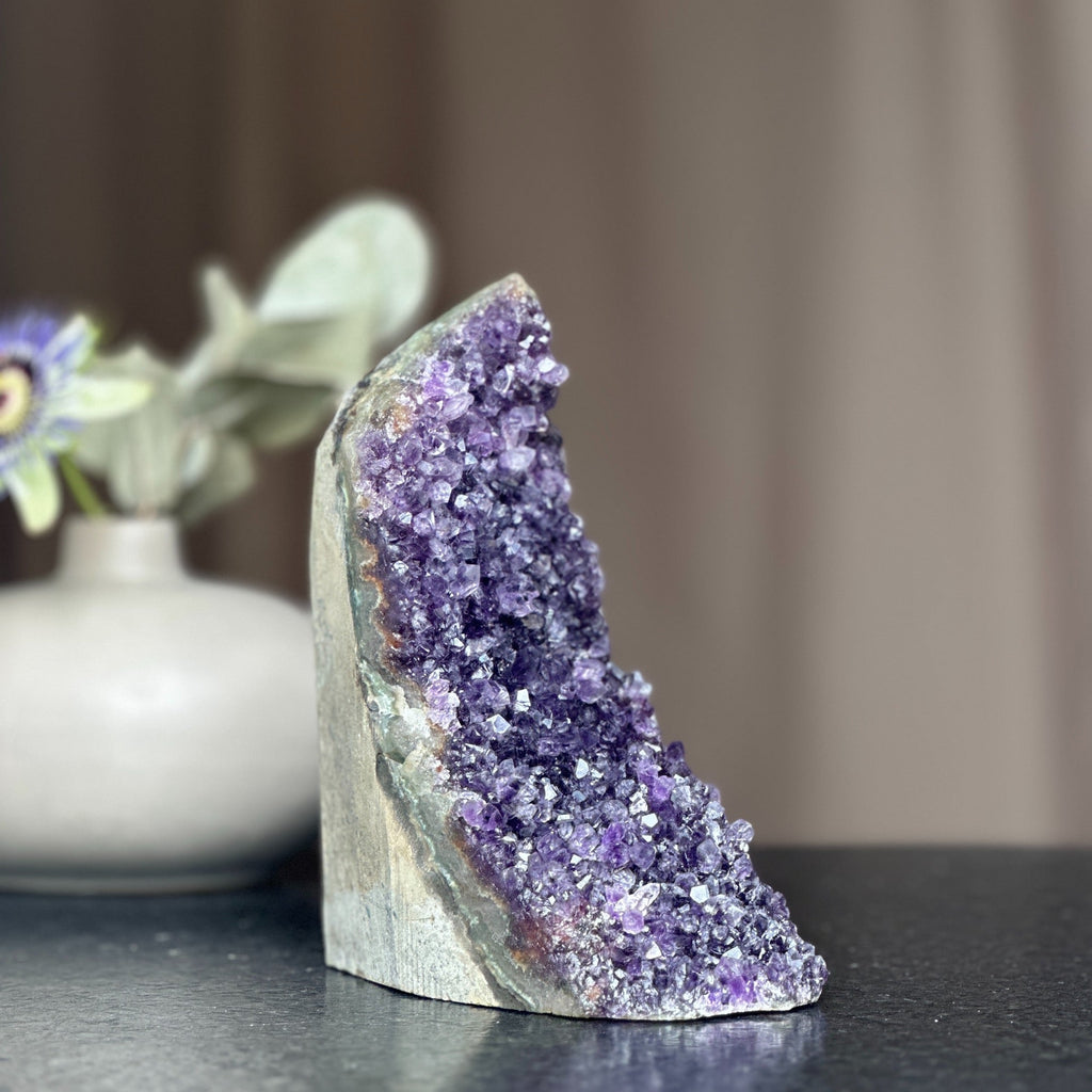 Huge Amethyst Crystal Cluster With Cut Base, 6 to 7 inches amethyst | Amethyst Geodes | Wiccan Center