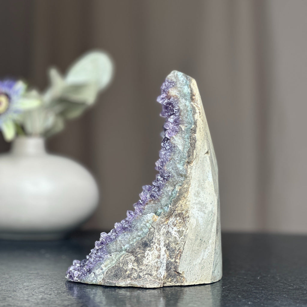 Huge Amethyst Crystal Cluster With Cut Base, 6 to 7 inches amethyst | Amethyst Geodes | Wiccan Center