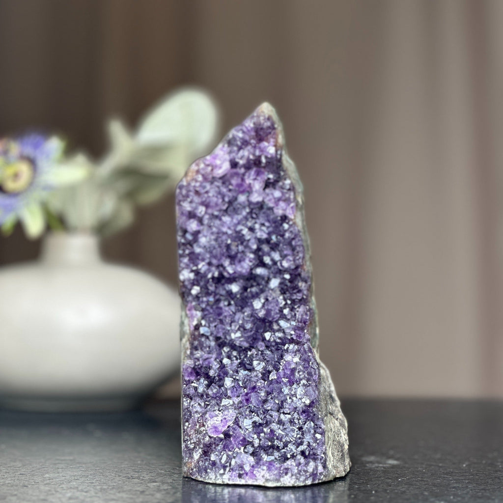 Huge Amethyst Crystal Cluster With Cut Base, 6 to 7 inches amethyst | Amethyst Geodes | Wiccan Center