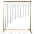 Set of 15 Human Organ Tuned Healing Chimes with Framed Wood Stand