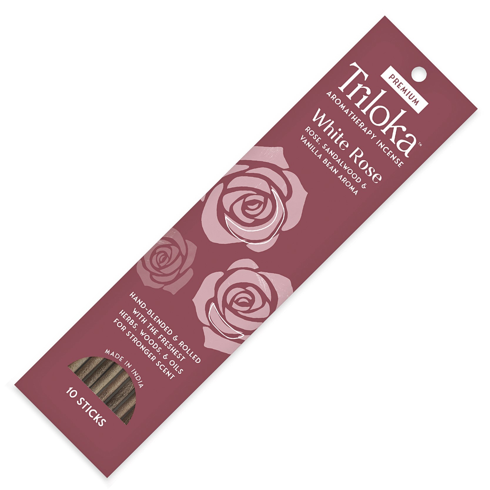 Triloka White Rose Premium Incense Sticks | Incense | Wiccan Center