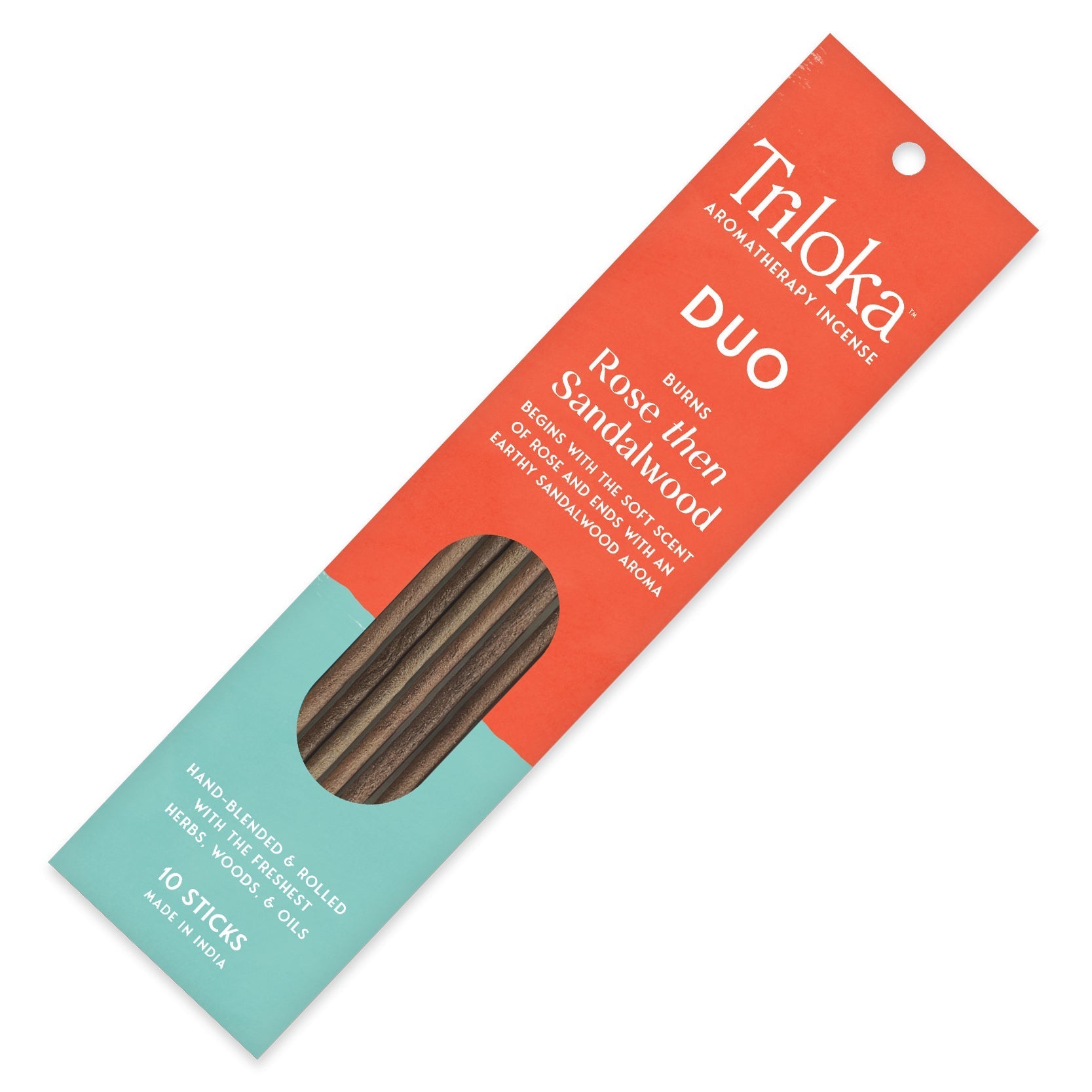 Triloka Duet Rose-Sandalwood Incense Sticks | Incense | Wiccan Center