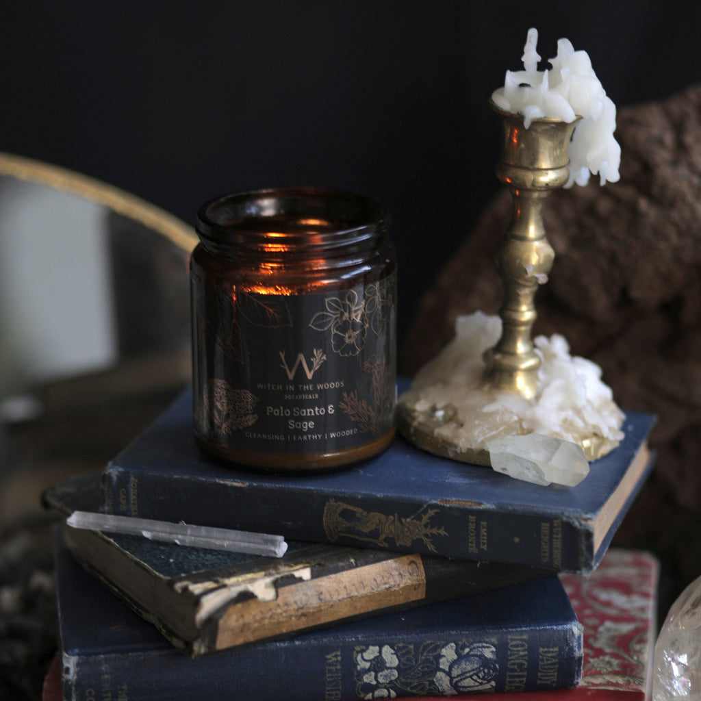 Palo Santo + Sage Candle | Candle | Wiccan Center