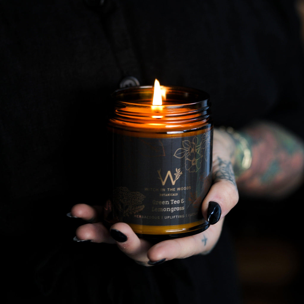 Green Tea + Lemongrass Candle | Candle | Wiccan Center
