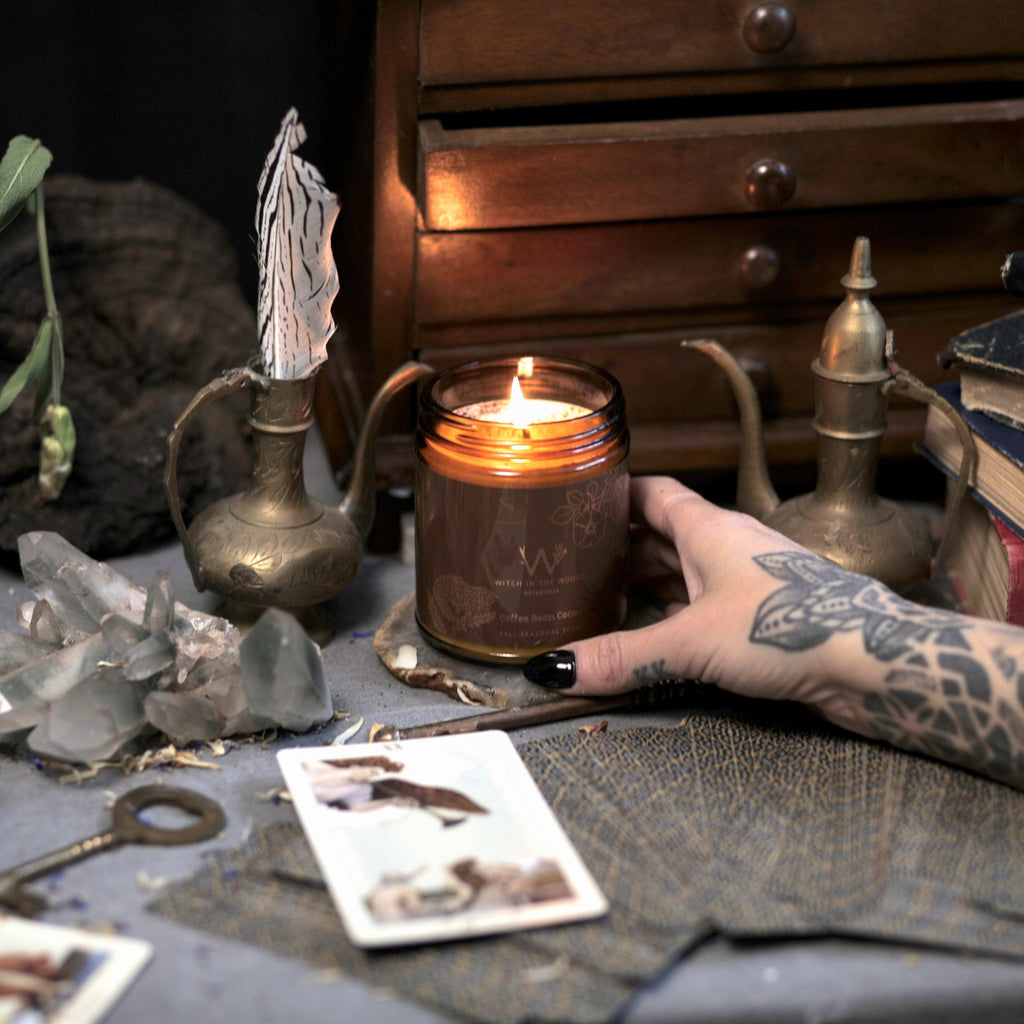 Coffee Bean + Cacao Candle | Candle | Wiccan Center