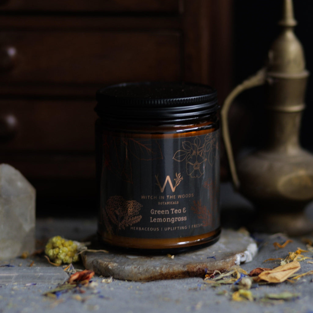 Green Tea + Lemongrass Candle | Candle | Wiccan Center