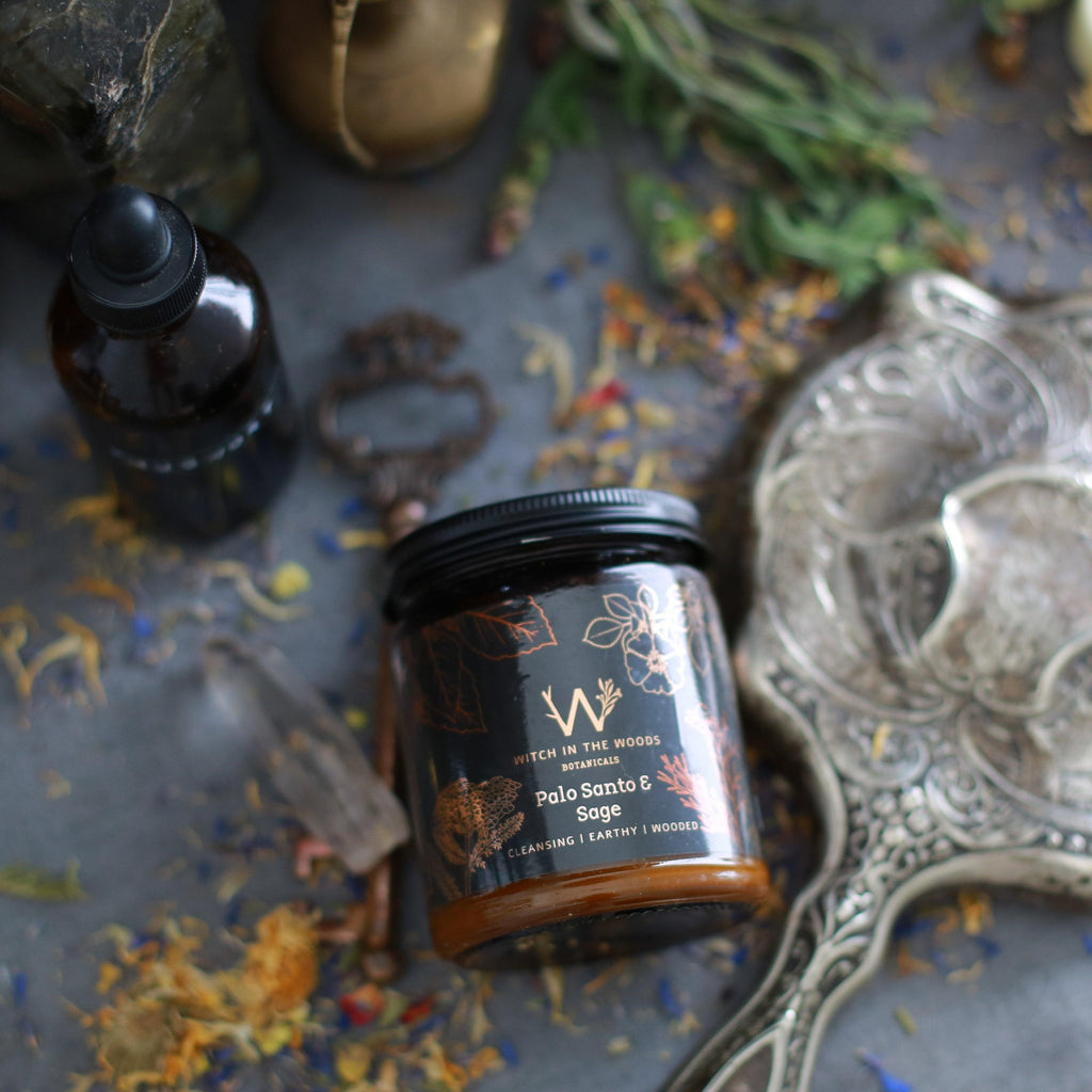 Palo Santo + Sage Candle | Candle | Wiccan Center