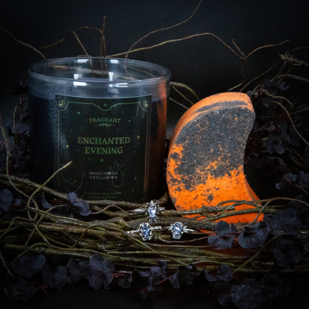 Enchanted Evening - Candle and Bath Bomb Set | Bundle (Candle & Bath Bomb) | Wiccan Center
