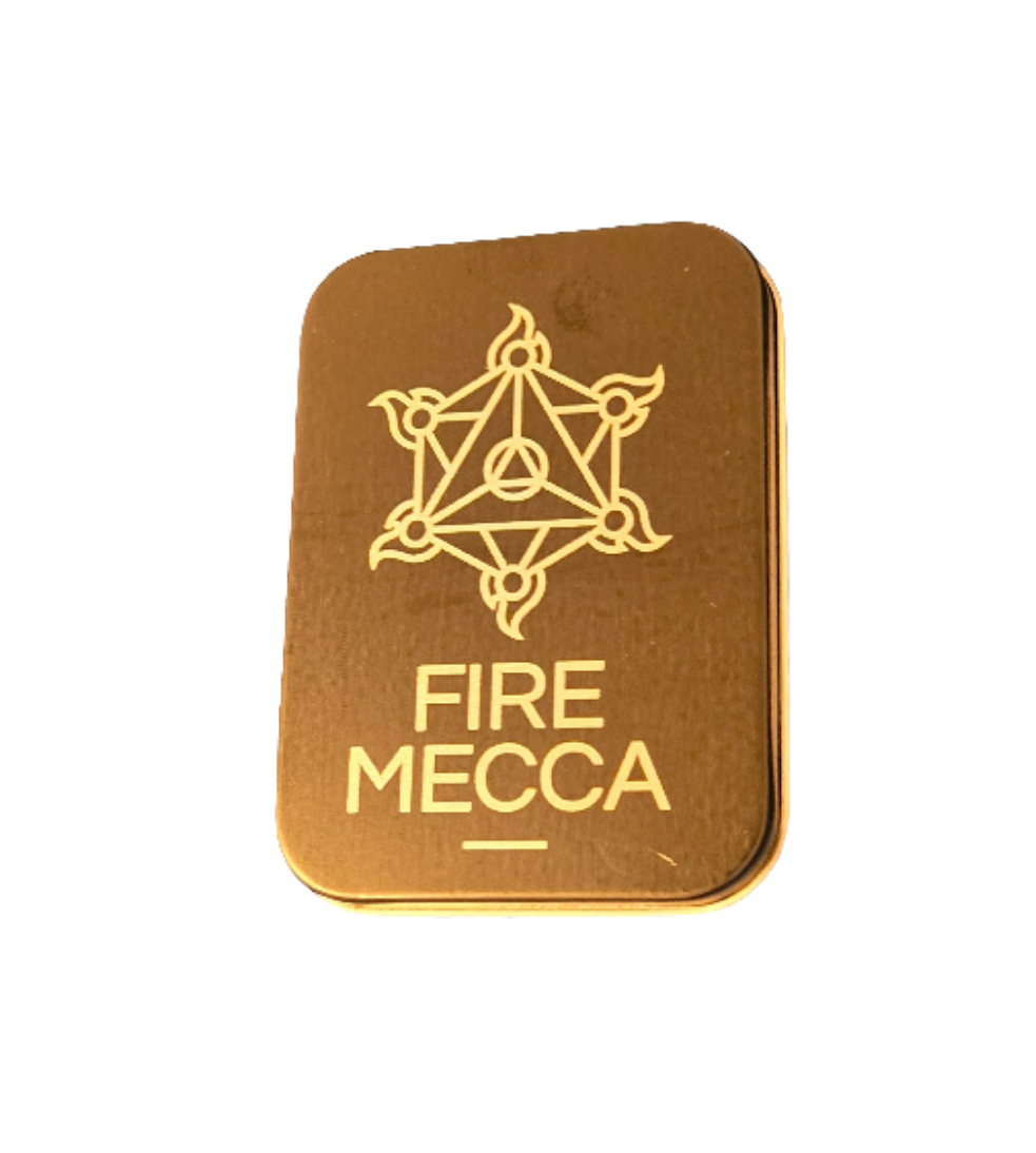Fire Mecca Engraved Lighter - Matte Black