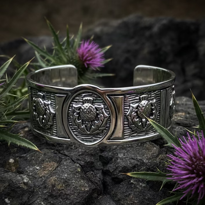Highland Spring Scottish Thistle Bracelet
