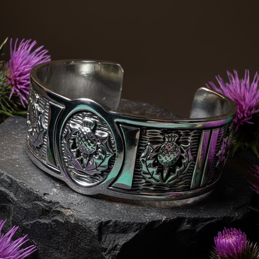 Highland Spring Scottish Thistle Bracelet
