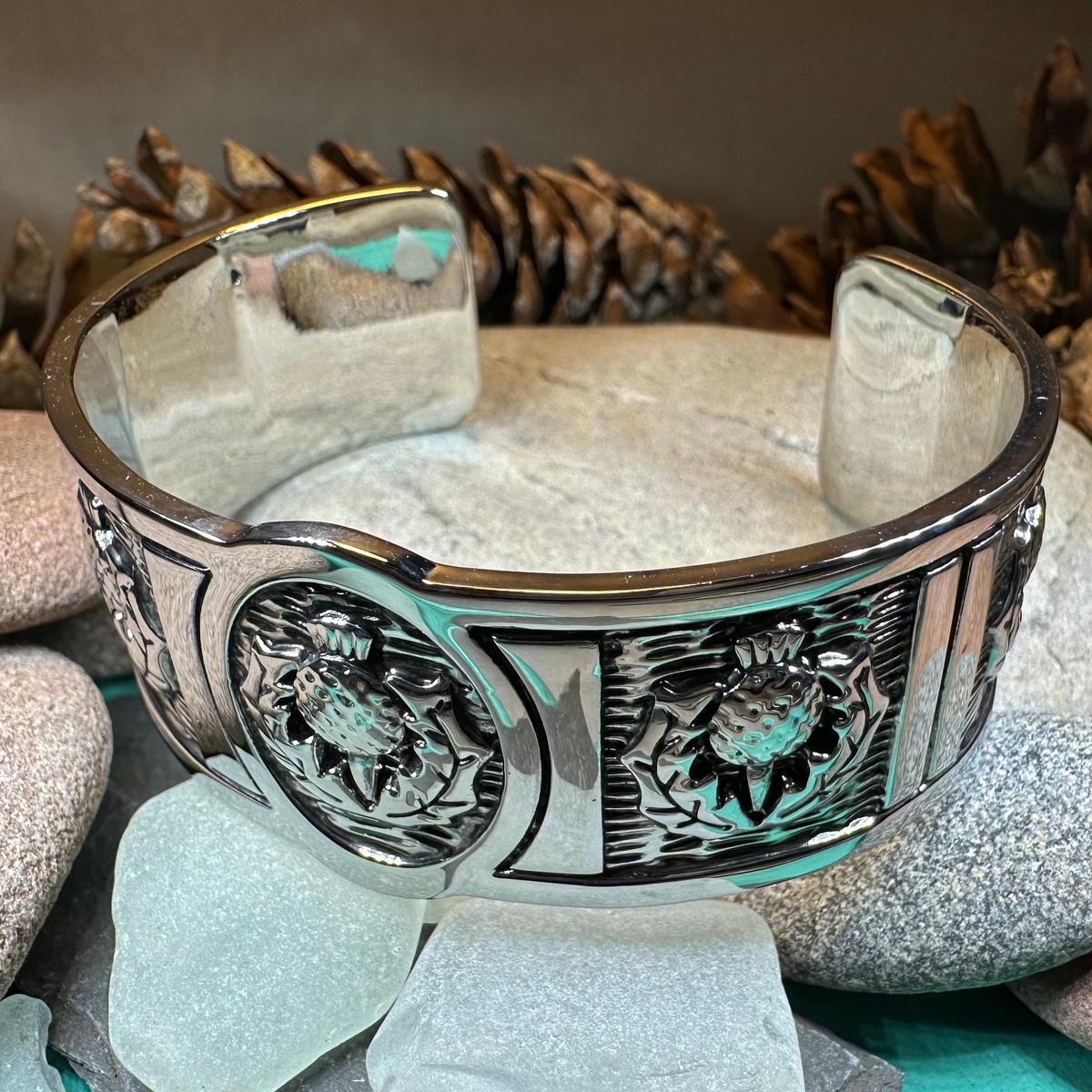 Highland Spring Scottish Thistle Bracelet