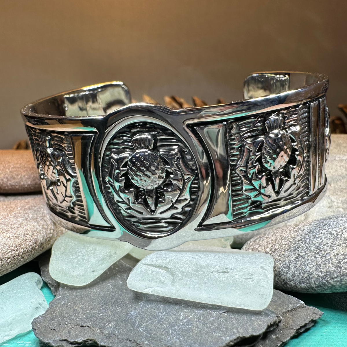 Highland Spring Scottish Thistle Bracelet