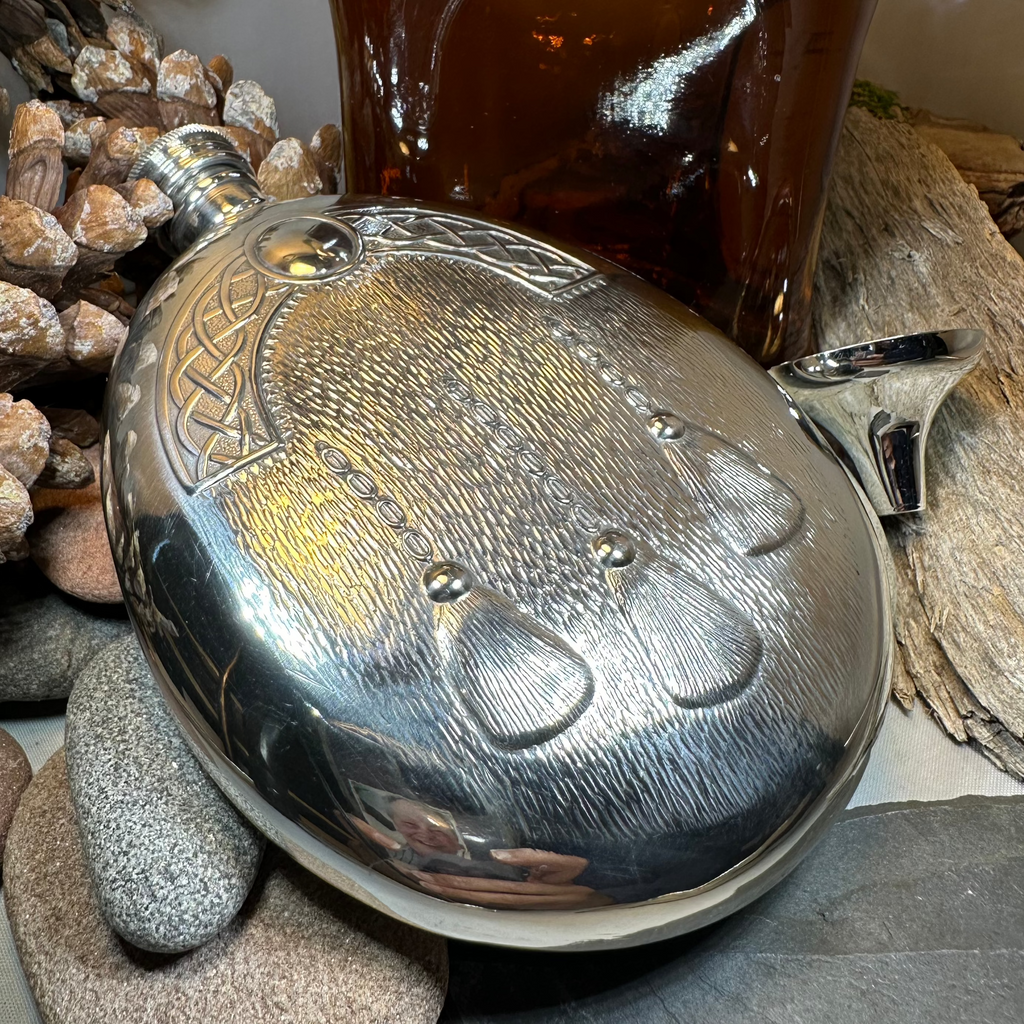 Scottish Sporran Pewter Hip Flask - Handmade in England | Gifts | Wiccan Center
