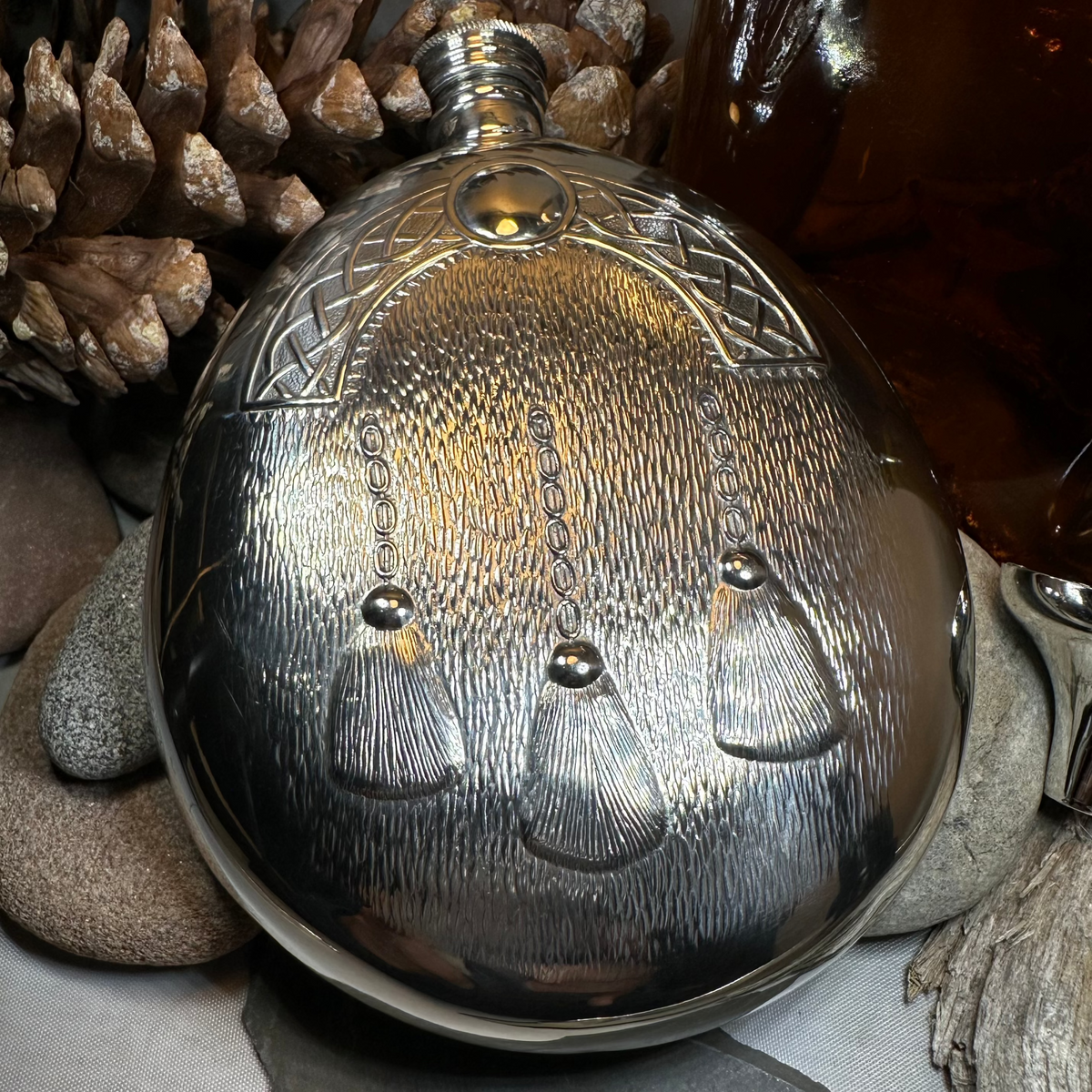 Scottish Sporran Pewter Hip Flask - Handmade in England | Gifts | Wiccan Center
