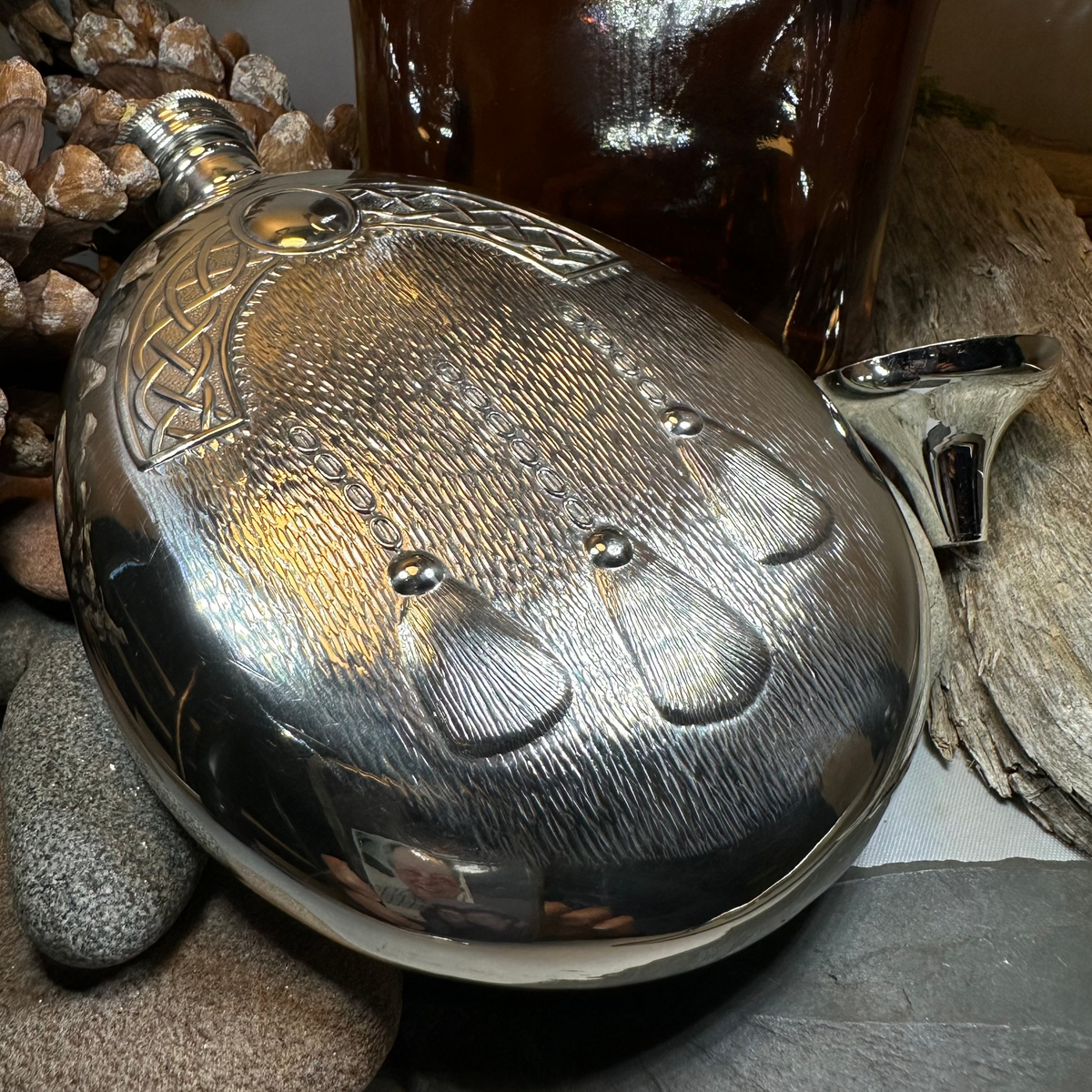 Scottish Sporran Pewter Hip Flask - Handmade in England | Gifts | Wiccan Center