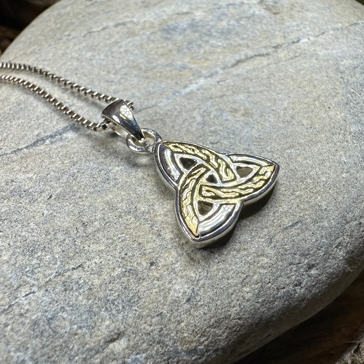 Errill Celtic Trinity Knot Necklace in Sterling Silver | Pendant | Wiccan Center