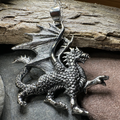 Wales Dragon Necklace in Sterling Silver
