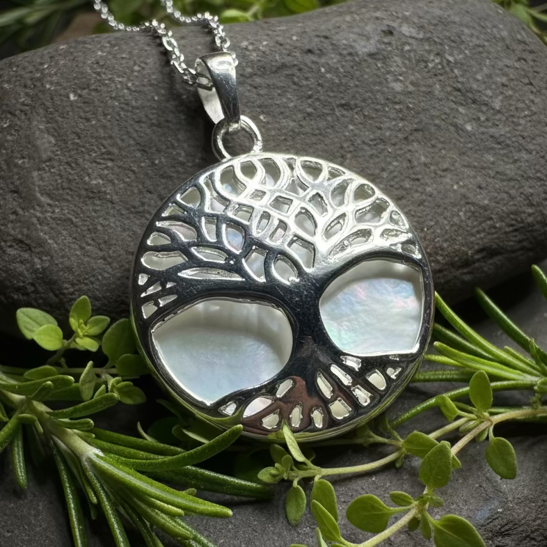 Nachtona Tree of Life Necklace in Sterling Silver | Pendant | Wiccan Center