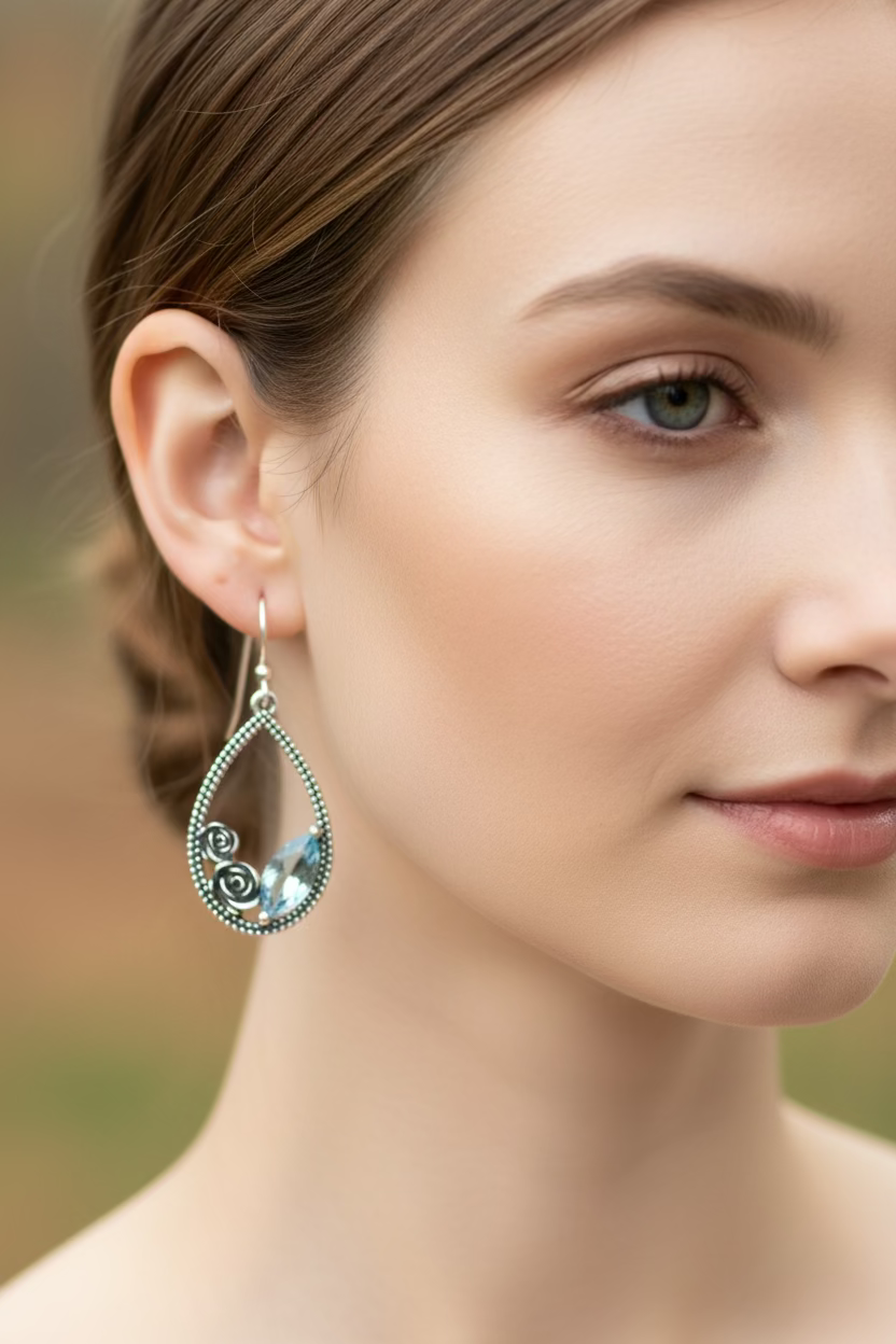 Sweet Irish Rose Earrings for Women | Dangle Earrings | Wiccan Center