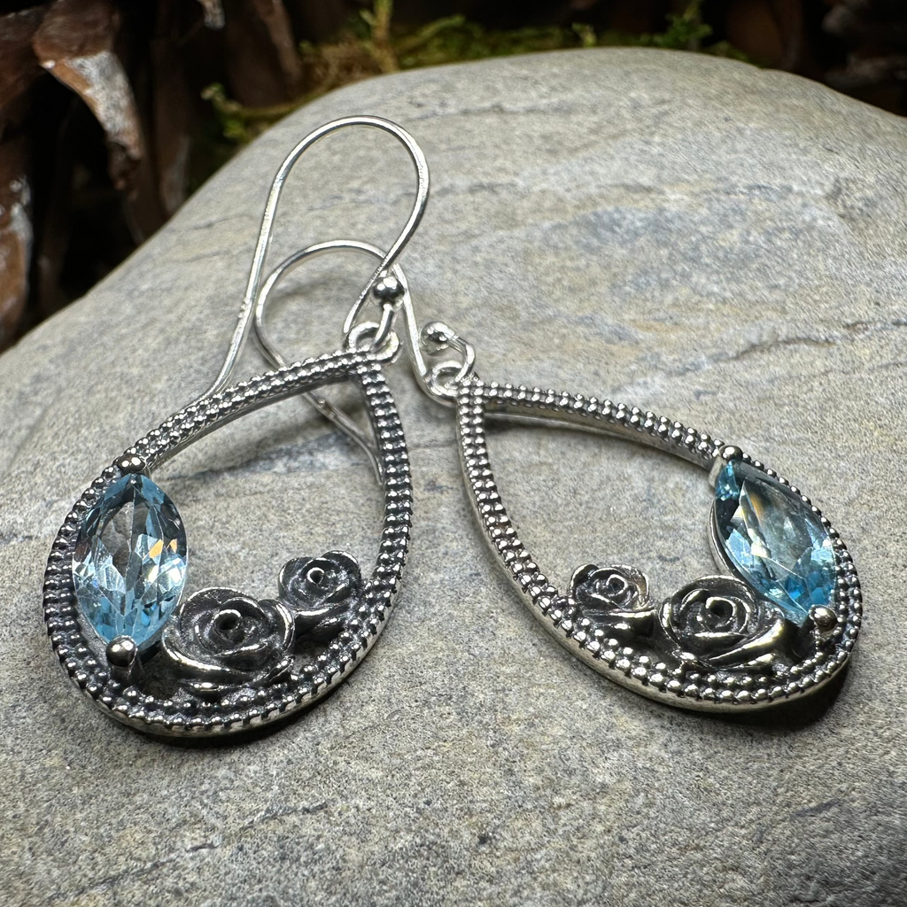 Sweet Irish Rose Earrings for Women | Dangle Earrings | Wiccan Center