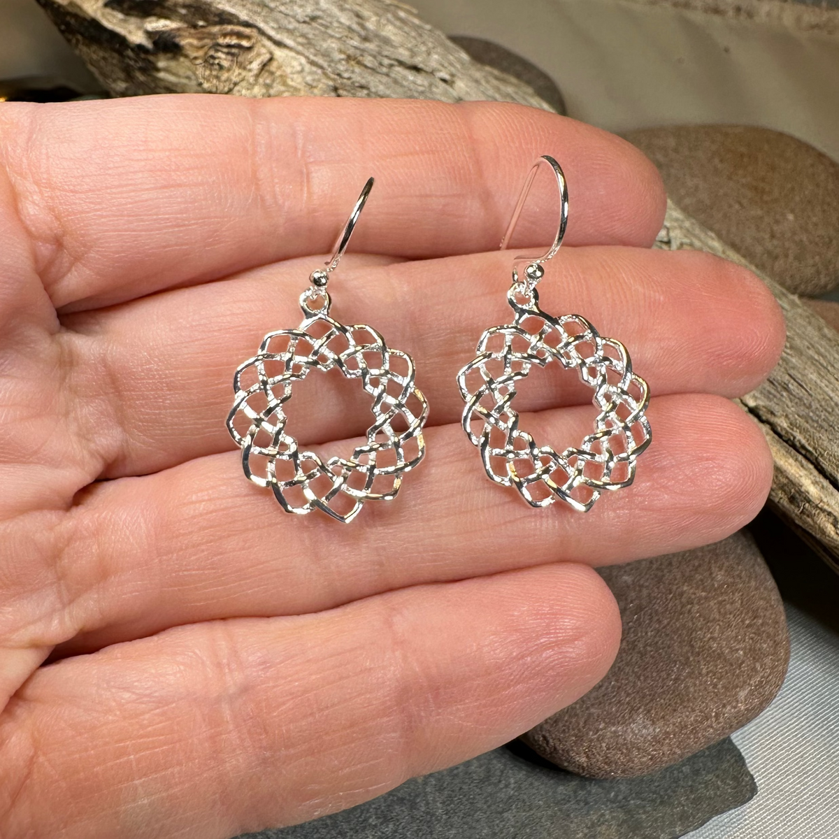 Celtic Eternity Knot Earrings | Dangle Earrings | Wiccan Center