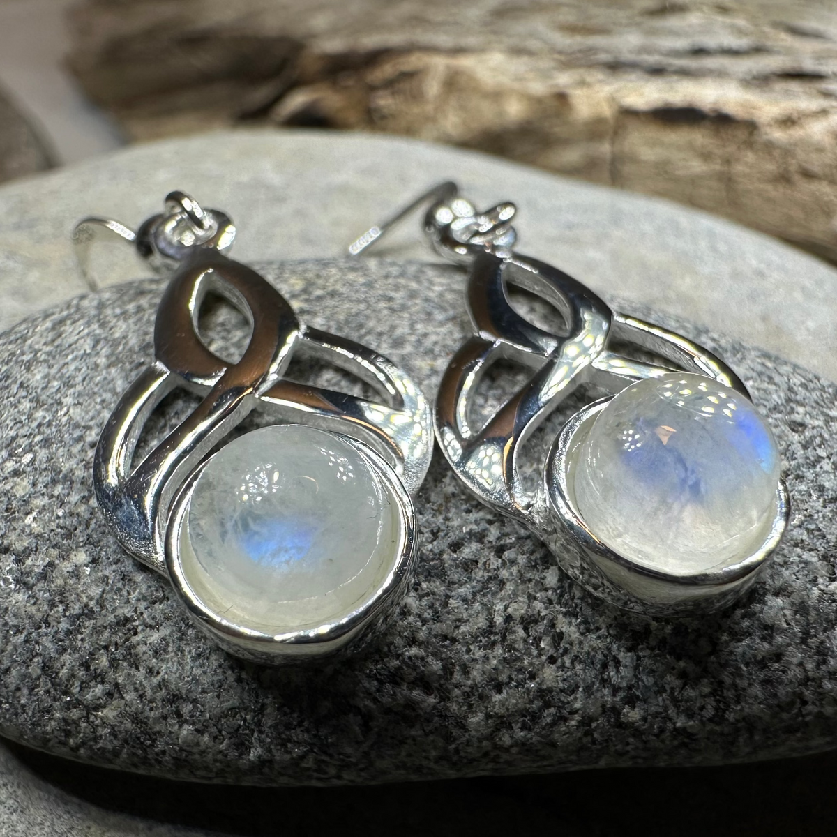 Edana Celtic Moonstone Earrings | Dangle Earrings | Wiccan Center