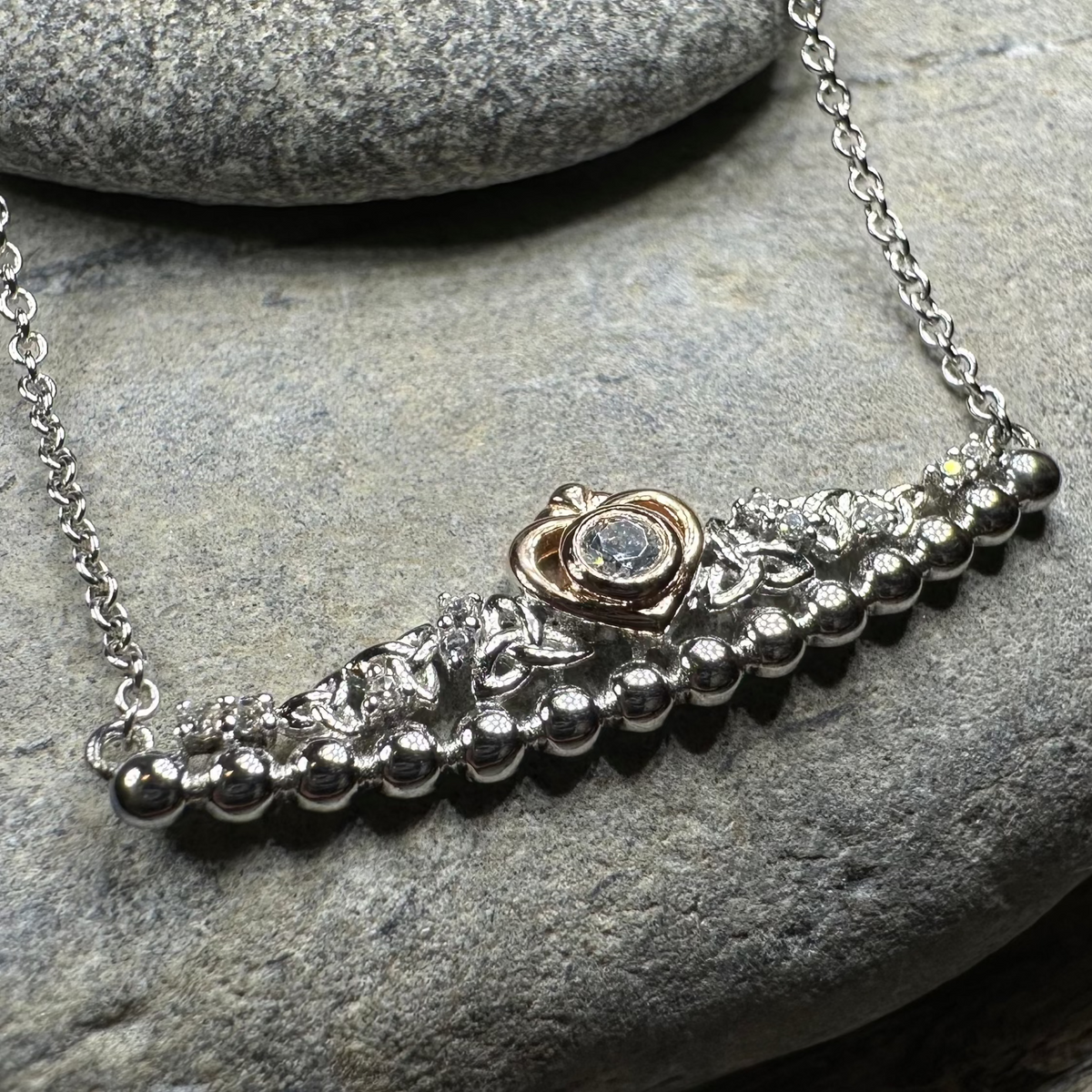 Celtic Irish Princess Heart Necklace - Handmade in Ireland | Necklet | Wiccan Center