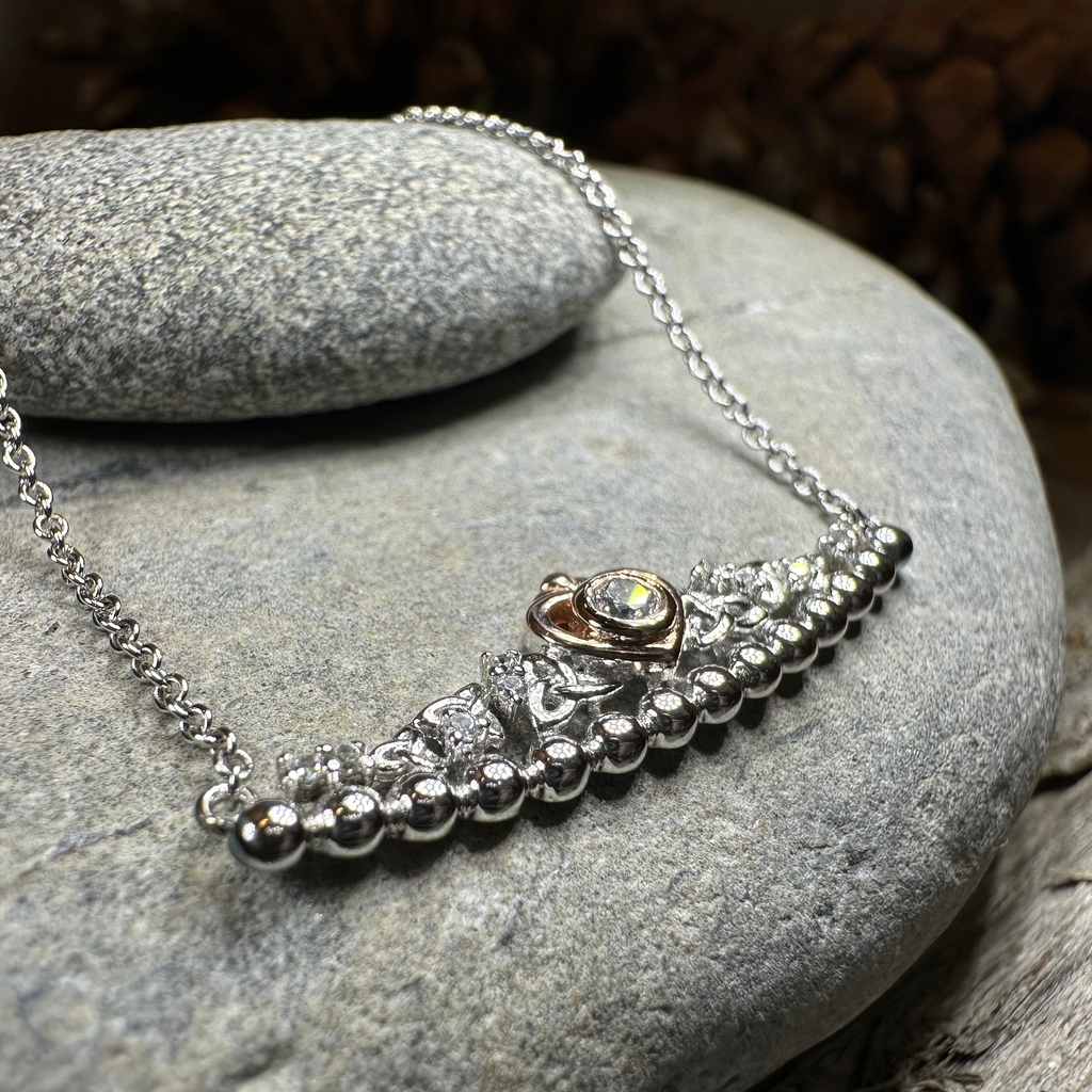 Celtic Irish Princess Heart Necklace - Handmade in Ireland | Necklet | Wiccan Center