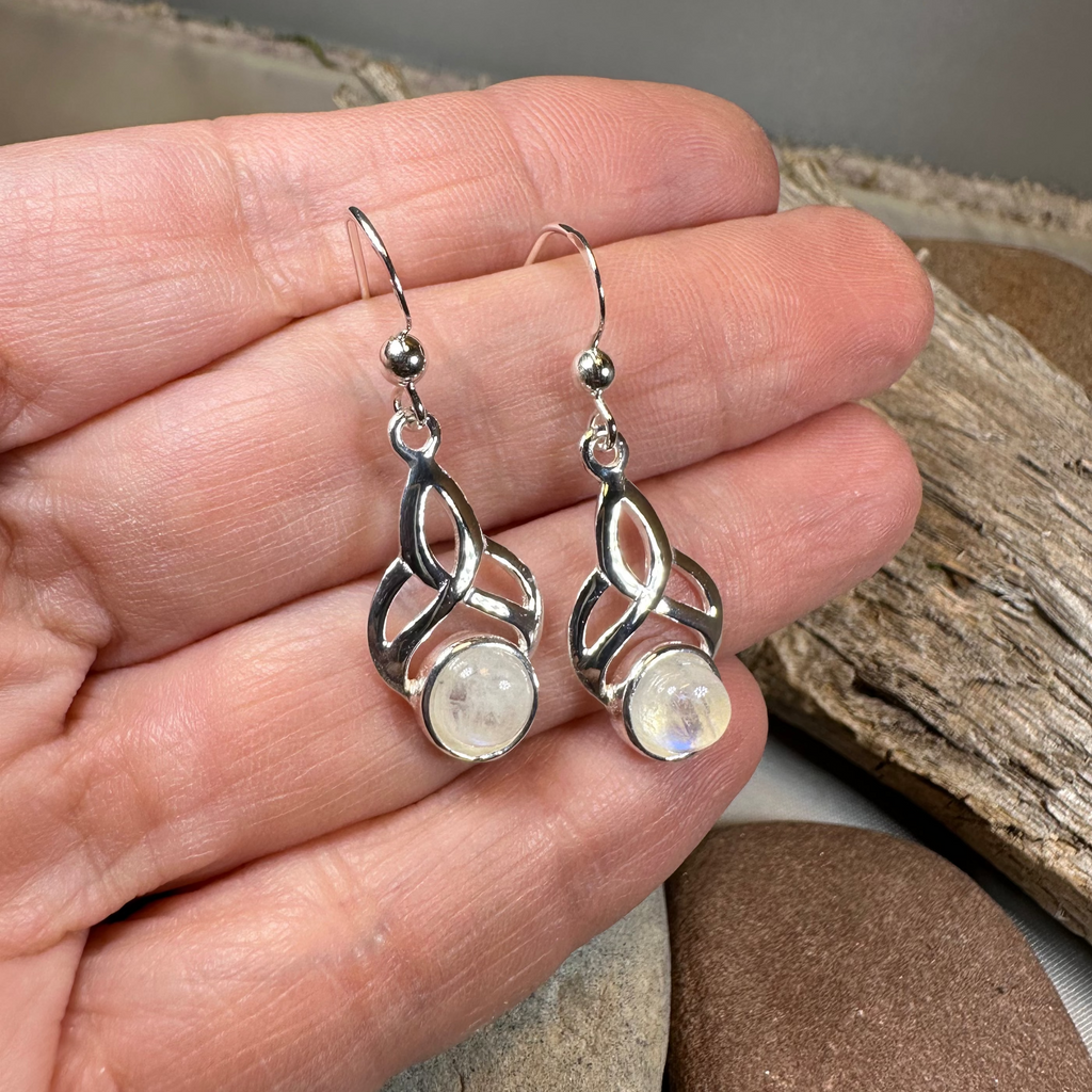 Edana Celtic Moonstone Earrings | Dangle Earrings | Wiccan Center