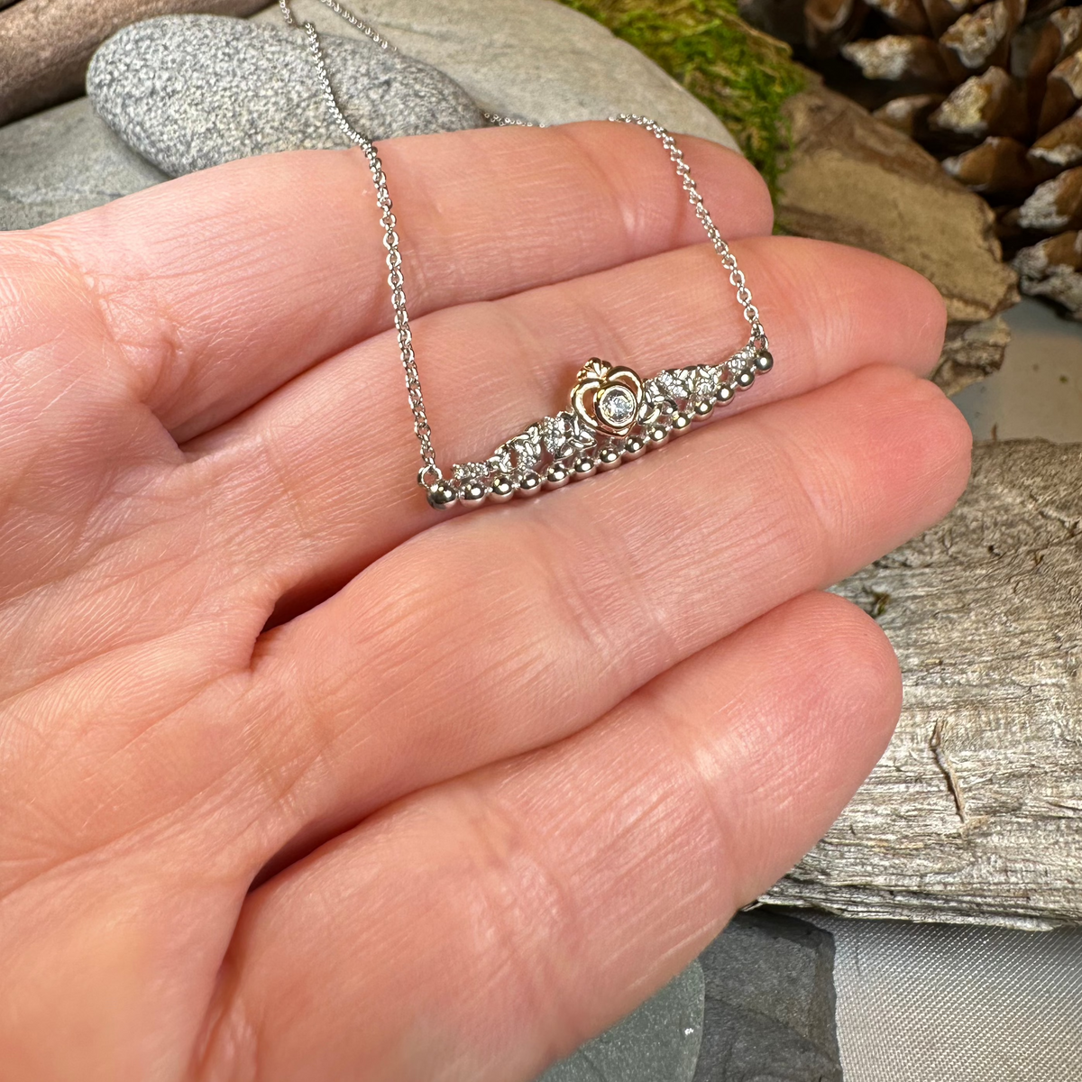 Celtic Irish Princess Heart Necklace - Handmade in Ireland | Necklet | Wiccan Center