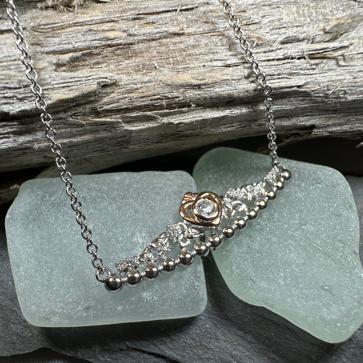 Celtic Irish Princess Heart Necklace - Handmade in Ireland | Necklet | Wiccan Center