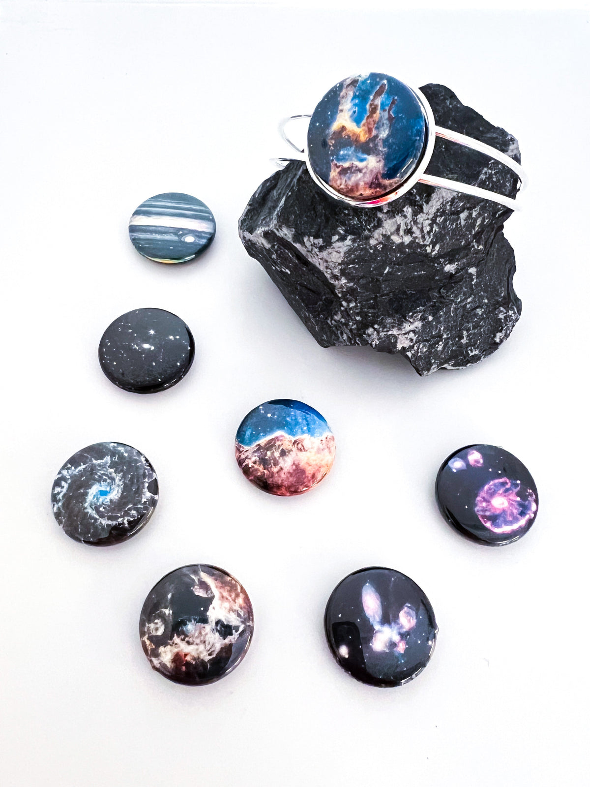 Interchangeable JWST First Images Cuff Bracelet | Bracelet | Wiccan Center